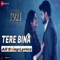 full lyrics of song Tere bina marz aadha